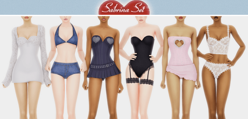 Скриншот мода Набор одежды и белья Sabrina Set